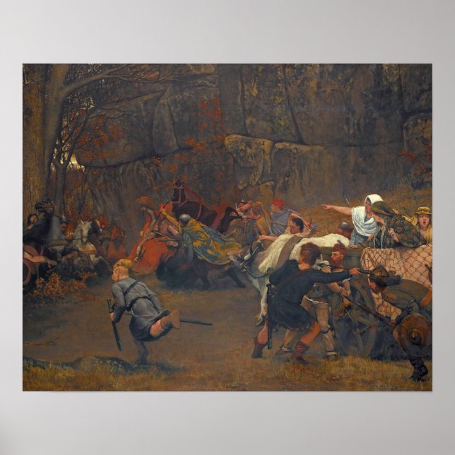 Affiche Lawrence Alma-Tadema - Gunthram Bose Et Ses (Devant)