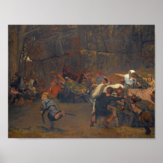 Affiche Lawrence Alma-Tadema - Gunthram Bose Et Ses (Devant)
