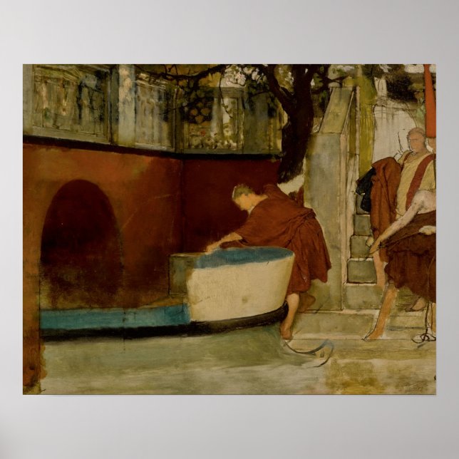 Affiche Lawrence Alma-Tadema - L'Embarquement Sur La Négoc (Devant)