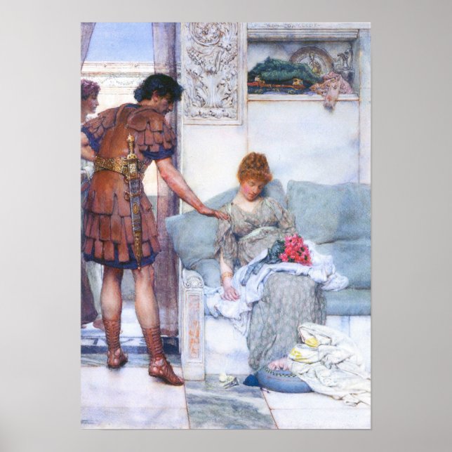 Affiche Lawrence Alma-Tadema - Un accueil tranquille (Devant)