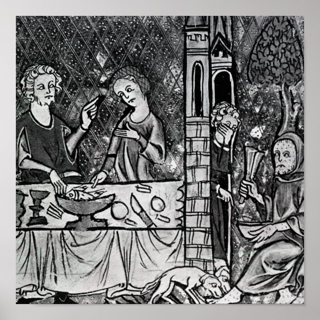 Affiche Lazare à la porte du riche (Devant)