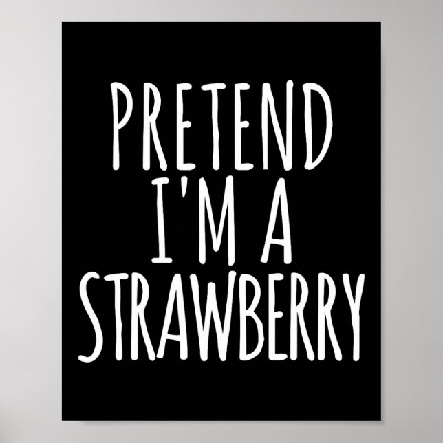 Affiche Lazy Fun Easy Halloween Costume Faire semblant d'ê (Devant)