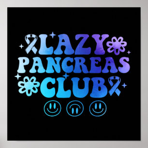 Affiche Lazy Pancreas Club Mois de sensibilisation au diab
