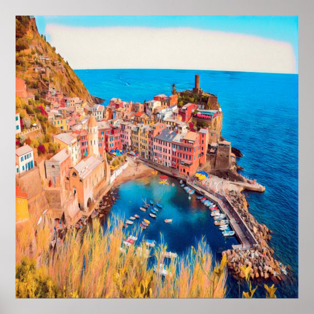 Affiche ldp VERNAZZA - Cinque Terre - (Devant)