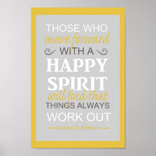 Affiche lds inspiration gordon b hinckley citation
