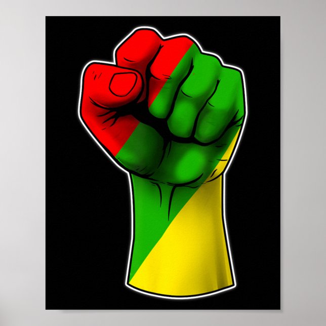 Affiche Le 11° anniversaire de la libération des noirs afr (Devant)