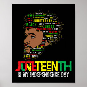 Affiche Le 11° anniversaire de la liberté des Noirs aux Et