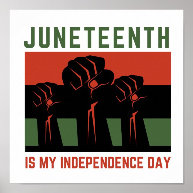 Affiche Le 11 Juillet, C'Est Mon Jour De L'Indépendance (Devant)