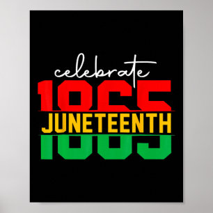 Affiche Le 11 juin 2024 célèbre la liberté noire 1865 Hist