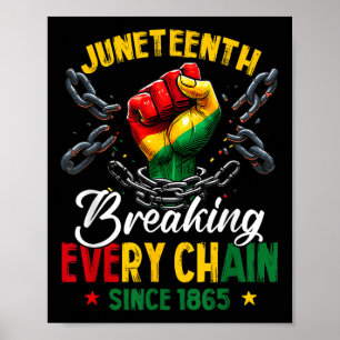 Affiche Le 11° juin brisant chaque chaîne depuis 1865 Libe