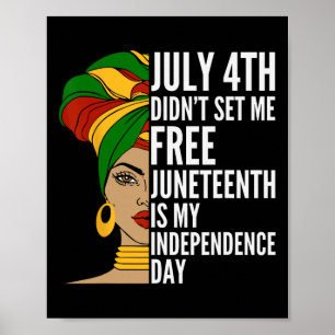 Affiche Le 11 Juin, C'Est Mon Jour De L'Indépendance 1865