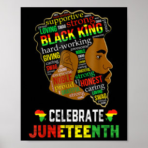 Affiche Le 11 juin est ma fête d'indépendance Le Roi Noir 