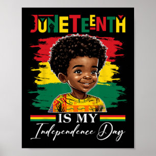 Affiche Le 11 juin est ma fête nationale 1865 Afro Americ