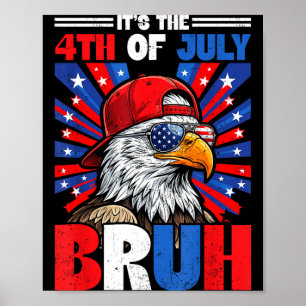 Affiche Le 4 juillet bruh 250 ans 1776-2026 aigle
