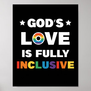 Affiche Le Amour de Dieu est pleinement inclusif Mois de l
