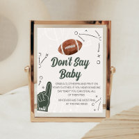 Le Baby shower de football ne dit pas signe bébé