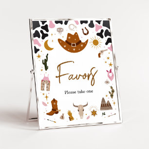 Affiche Le Baby shower de la petite fille rose de l'Ouest