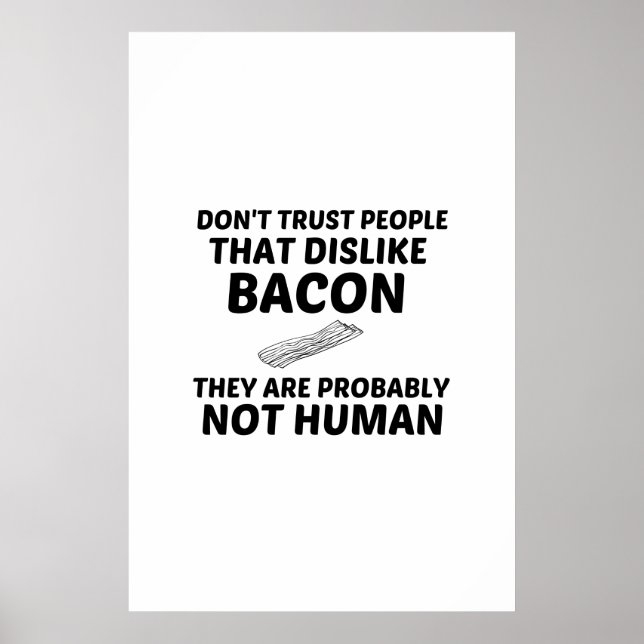 AFFICHE LE BACON N'AIME PAS L'HOMME (Devant)