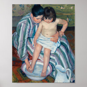 Affiche Le Bain de l'enfant Mary Cassatt