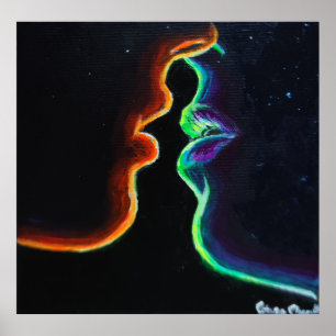 Affiche Le baiser