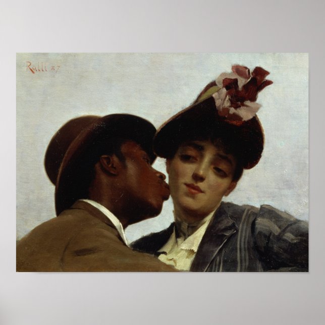 Affiche Le baiser, 1887 (Devant)