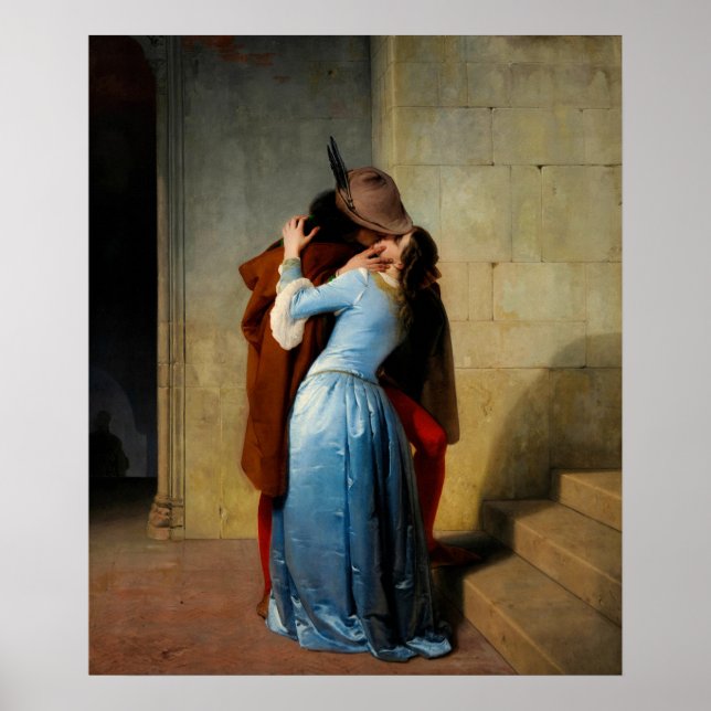 Affiche Le baiser de Francesco Hayez (Devant)