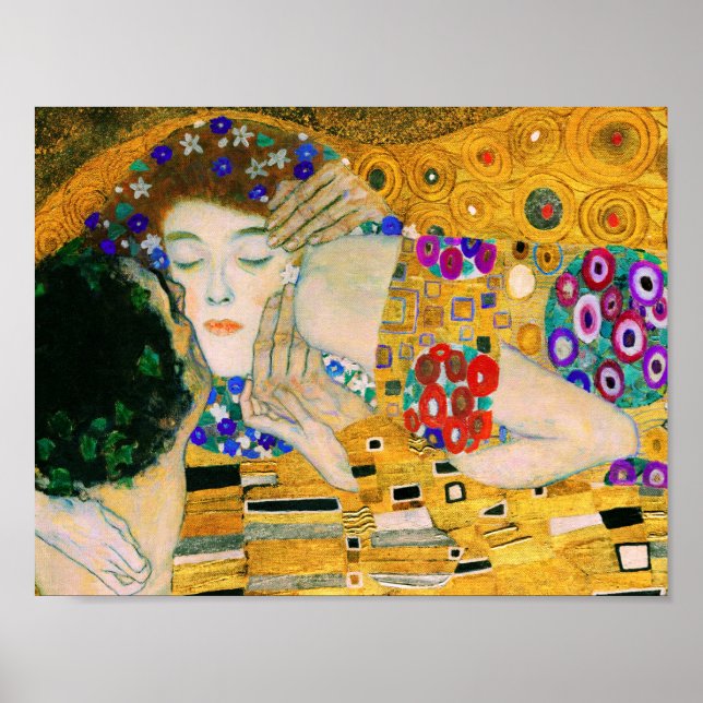 Affiche Le baiser de Gustav Klimt (Devant)