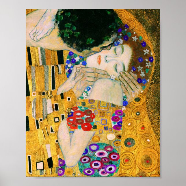 Affiche Le baiser de Gustav Klimt (Devant)