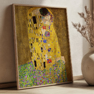 Affiche Le Baiser de Gustav Klimt Art Nouveau Beaux-Arts