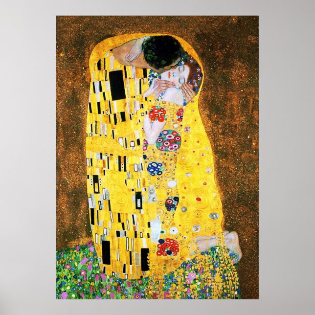 Affiche Le baiser de Gustav Klimt Imprimer (Devant)