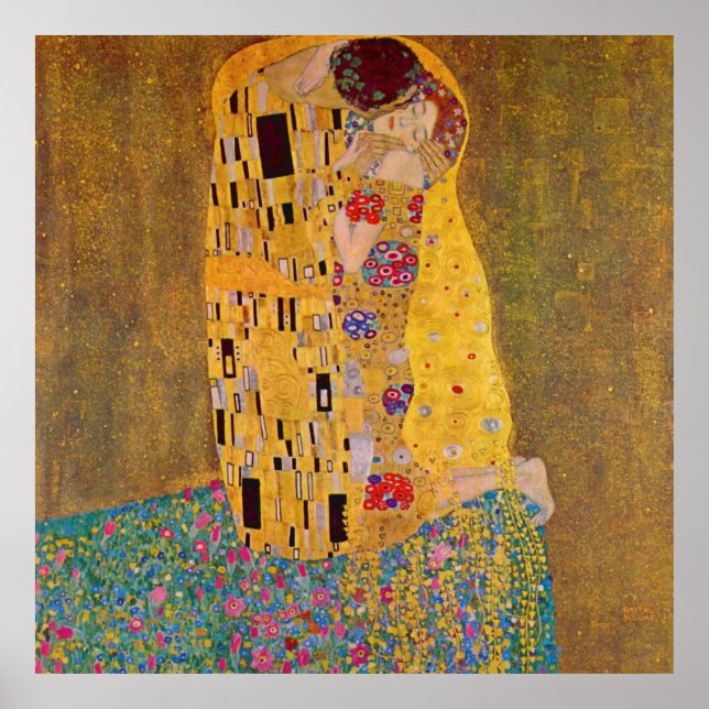 Affiche Le baiser de Klimt (Devant)
