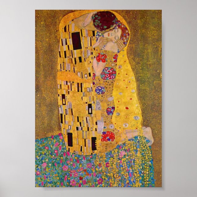 Affiche Le Baiser de Klimt (Devant)