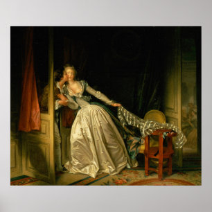 Affiche Le Baiser volé Fragonard
