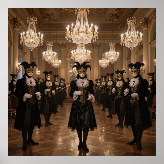 Affiche Le Bal Masqué des Sept (Devant)