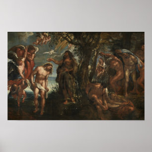 Affiche Le baptême du Christ
