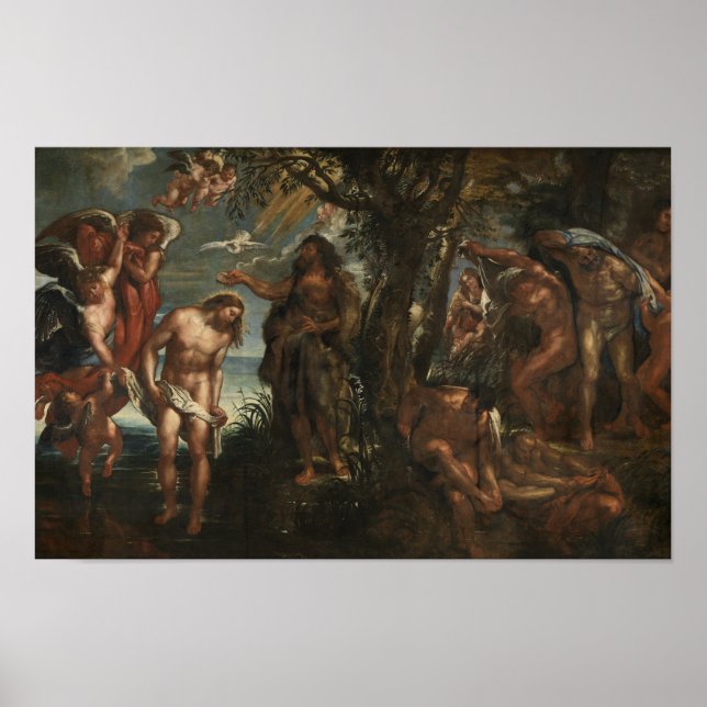 Affiche Le baptême du Christ (Devant)