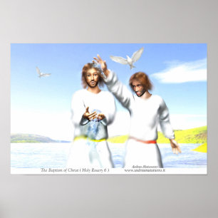 Affiche Le baptême du Christ