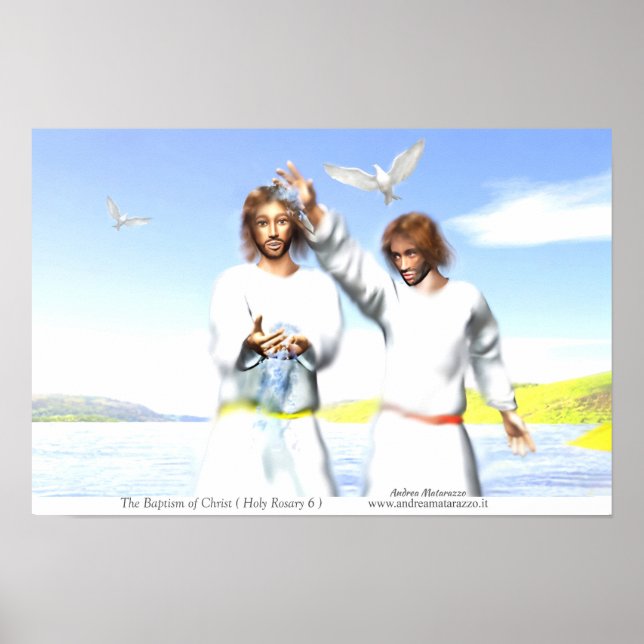 Affiche Le baptême du Christ (Devant)