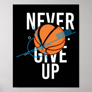 Affiche Le basket-ball n'abandonne jamais