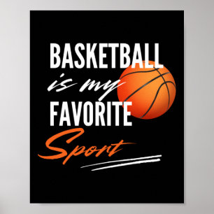 Affiche Le Basket Est Mon Sport Préféré