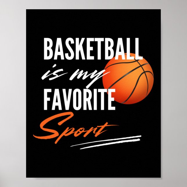 Affiche Le Basket Est Mon Sport Préféré (Devant)