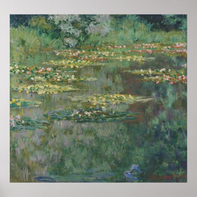 Affiche Le Bassin aux Nymphéas Monet 1904 (Devant)