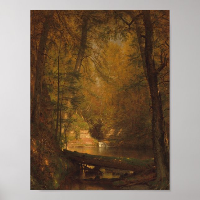 Affiche Le bassin aux truites (1870) - Worthington Whittre (Devant)