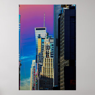 Affiche Le bâtiment principal de New York City