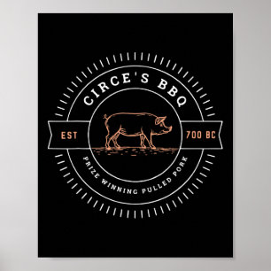 Affiche Le BBQ de Circé Mythologie grecque drôle 1