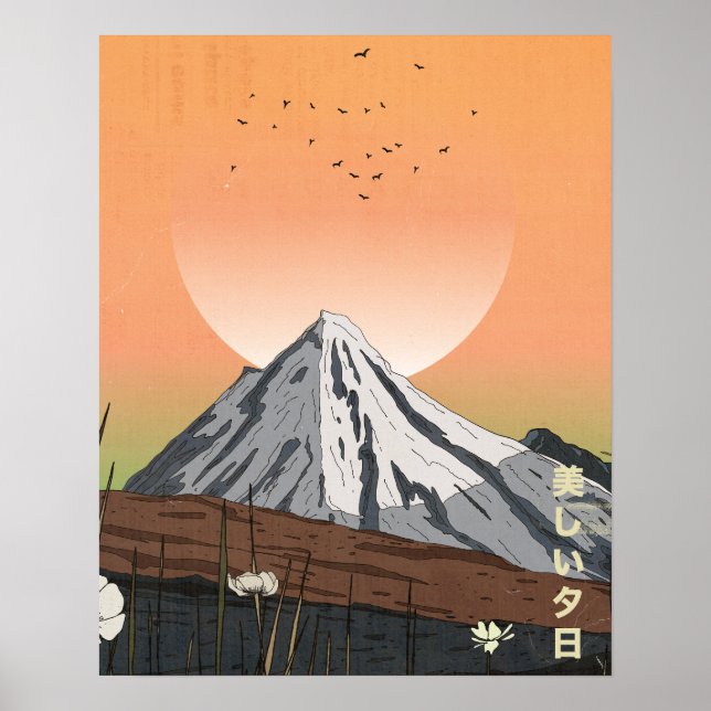 Affiche Le Beau Coucher de Soleil (Devant)