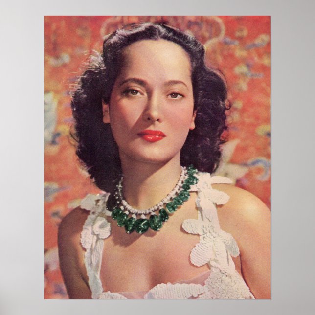 Affiche le beau Merle Oberon (Devant)