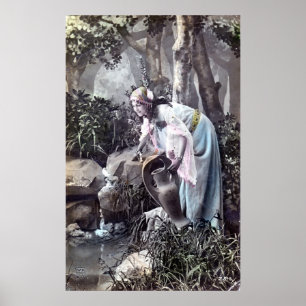 Affiche Le beau premier cru 1906 romantique de Français