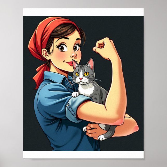 Affiche Le beau propriétaire de chat (Devant)
