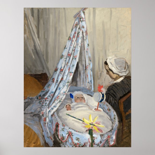 Affiche Le Berceau, Camille, Jean - Claude Monet (Devant)